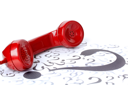Red Phone with Question Marks