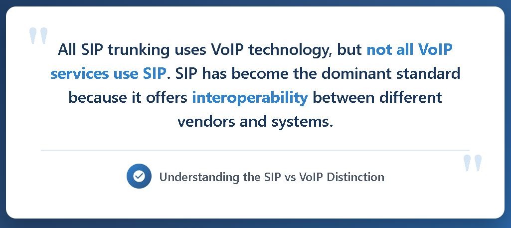 SIP vs VoIP Interoperability Key Insight
