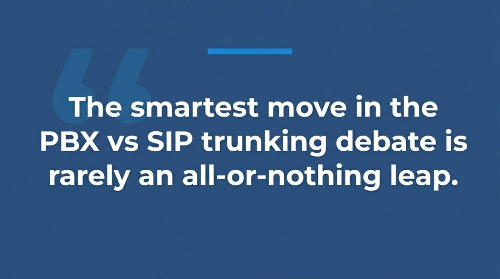PBX vs SIP Trunking: A Measured Approach to Modernizing