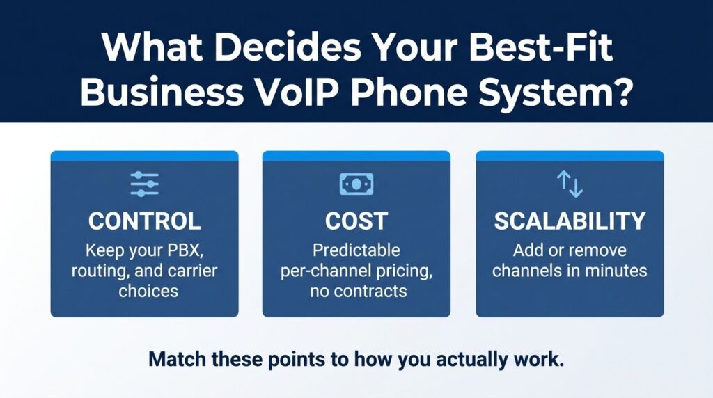 Three Levers That Decide Your Best Business VoIP Phone System