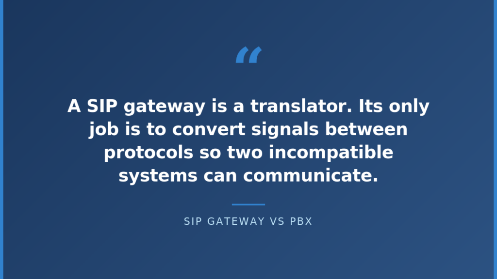 SIP Gateway vs PBX Quote