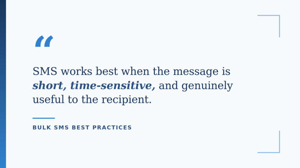 Bulk SMS Best Practices
